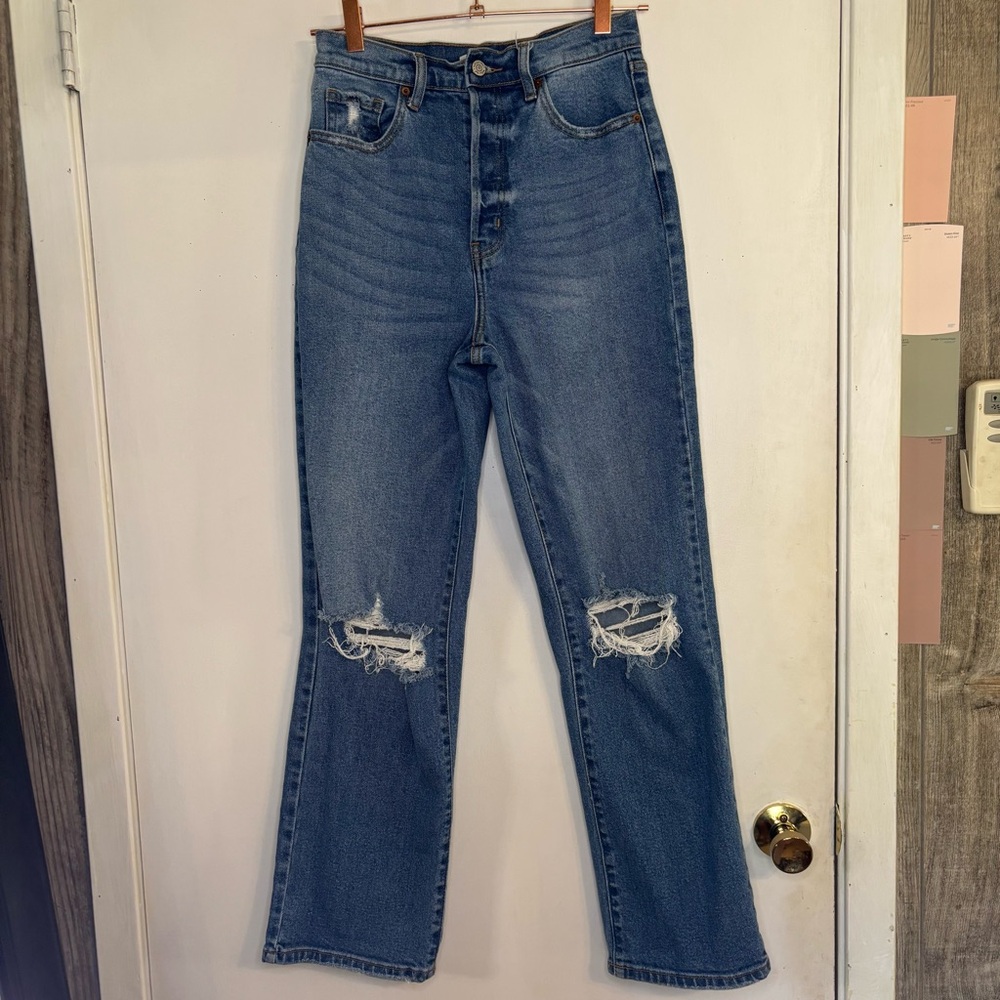 Willow & Root Size 27 Women's Blue Distressed Jeans